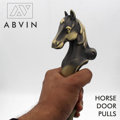 Horse Antique Door Handle, Door Handles for Main Door, Handle Horse Head Design - 1 Pcs