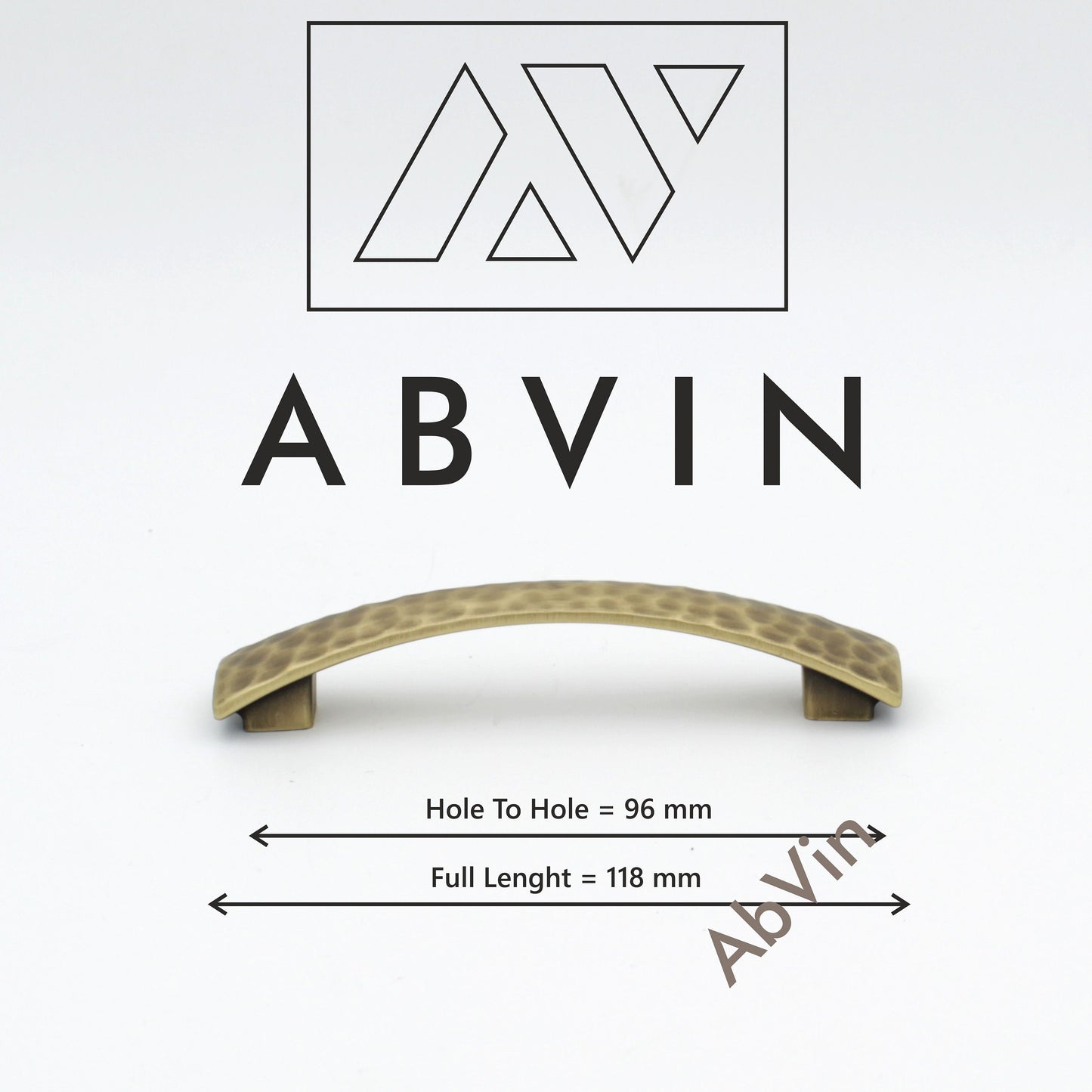 ABVIN PREMIUM Hammered Antique Giraffe skin look Modern Solid Long Pull Bar Handles For Doors Cabinets Cupboards Drawers