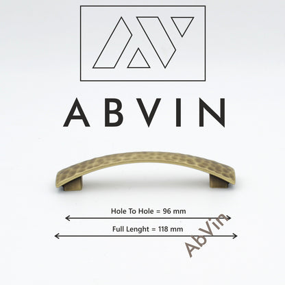 ABVIN PREMIUM Hammered Antique Giraffe skin look Modern Solid Long Pull Bar Handles For Doors Cabinets Cupboards Drawers