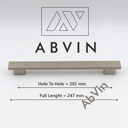 ABVIN PREMIUM Matt SS Modern Solid Long Pull Bar Handles For Doors Cabinets Cupboards Drawers