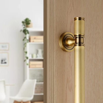 Brass Antique Door Handle, Door Handles for Main Door, Handle Head Design - 1 Pcs