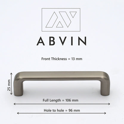 ABVIN PREMIUM Curve Matt Modern Solid Long Pull Bar Handles For Doors Cabinets Cupboards Drawers