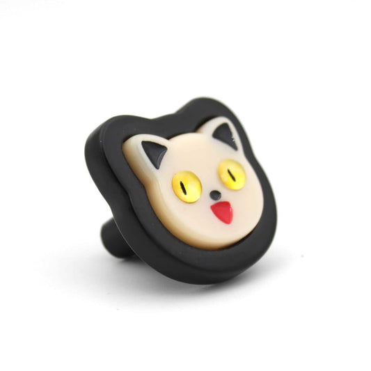 Cat Gold Black knob Drawer Pulls Handles Dresser Cabinet Kitchen Knobs - 1 piece