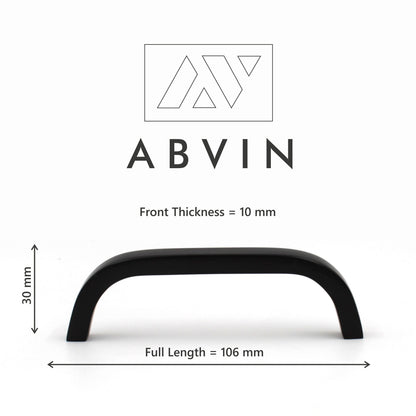 Premium Thin Black Brass Bar Handles, Modern Cabinet Hardware, Furniture Pulls for Doors, Cabinets, Cupboards & Drawers