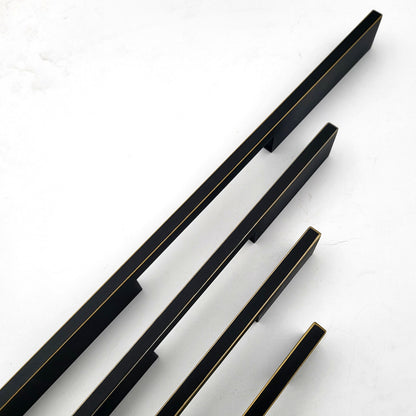 PREMIUM Black Matt Gold Modern Solid Long Pull Bar Handles For Doors Cabinets Cupboards Drawers