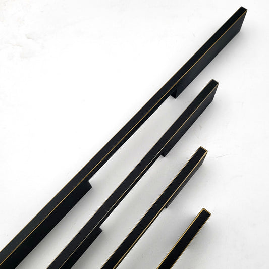 PREMIUM Black Matt Gold Modern Solid Long Pull Bar Handles For Doors Cabinets Cupboards Drawers