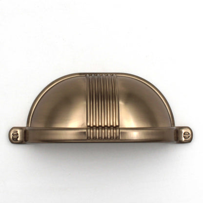 ABVIN Linning Champaign Gold Classical Cup Pulls Cabinet Handles for Hardware Cabinets, Cupboards and Drawers - 1 pcs