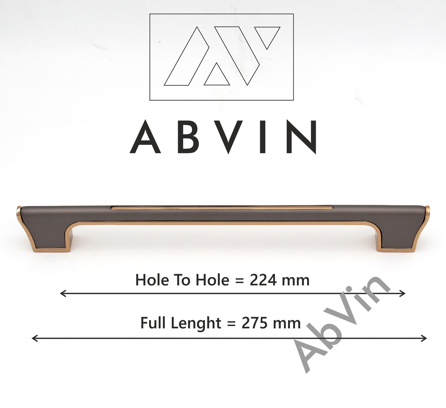 Modern Slim Grey Gold Handles Pulls Cabinet Drawer Dresser Furniture Knob Handle Pulls - 1 pcs