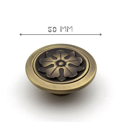 Premium Round Flower knob Drawer Knobs Pulls Handles Dresser Knob Cabinet Knobs Kitchen Knobs