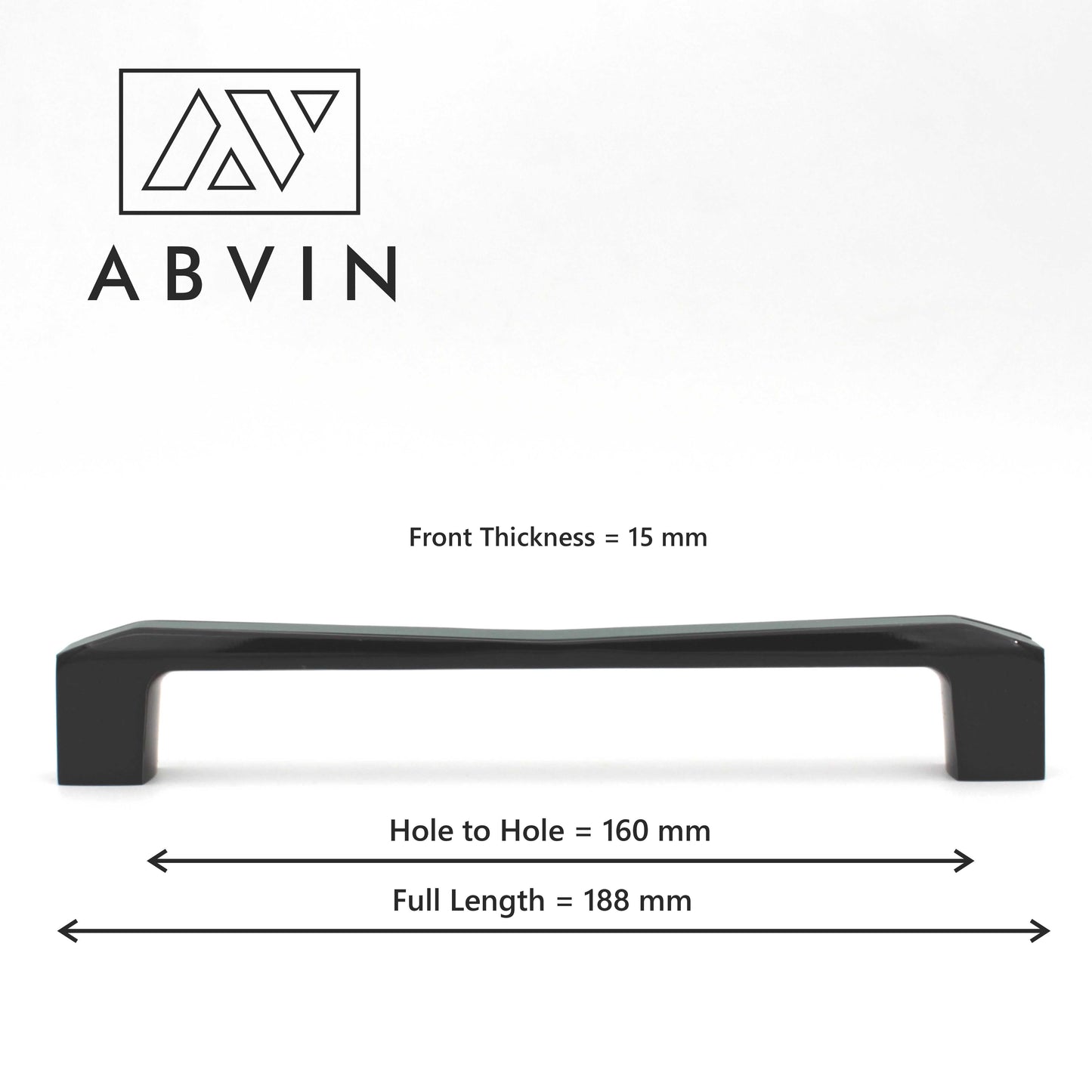 ABVIN Black Green Handles, Modern  Cabinet Hardware, Furniture Pulls for Doors, Cabinets, Cupboards & Drawers