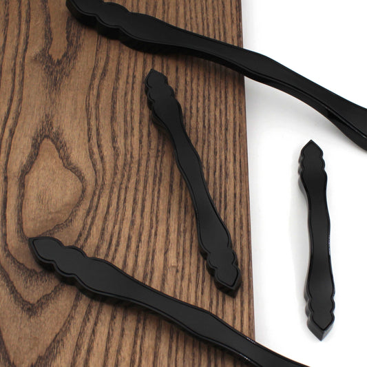 Luxury Modern Unique Dual Black Handles Pulls Cabinet Drawer Dresser Furniture Knob Handle Appliance Pulls 1 piece