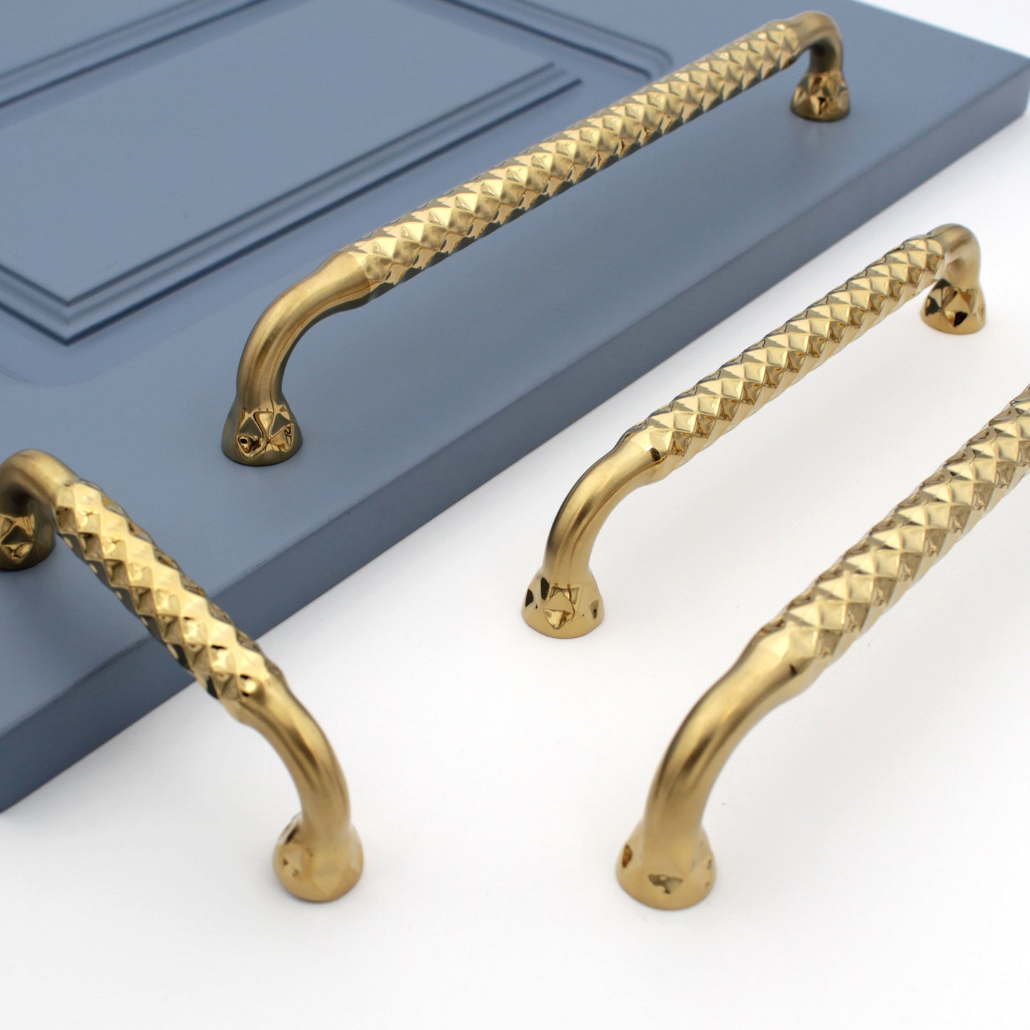 Modern Diamond Gold and Copper Handles Pulls Cabinet Drawer Dresser Furniture Knob Handle Pulls - 1 pcs