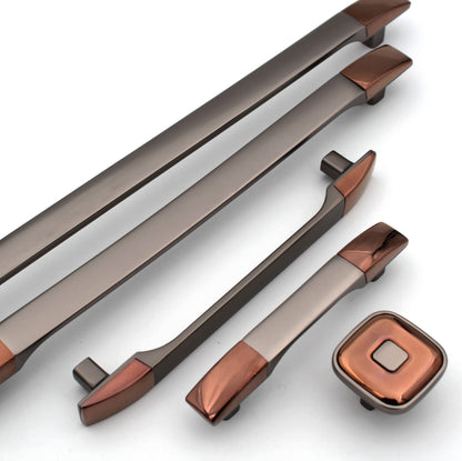 Grey Copper Handles Pulls Cabinet Drawer Dresser Furniture Knob Handle Appliance Pulls - 1 pcs