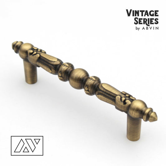 Vintage Rajwadi Handles Pulls Cabinet Drawer Dresser Furniture Knob Handle Pulls - 1 piece