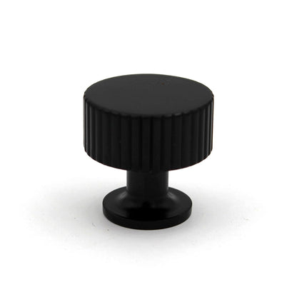 ABVIN Premium Knurled Black Brass Handles, Modern Hardware, Furniture Pulls for Doors Cabinets Cupboards Drawers (1 pcs)