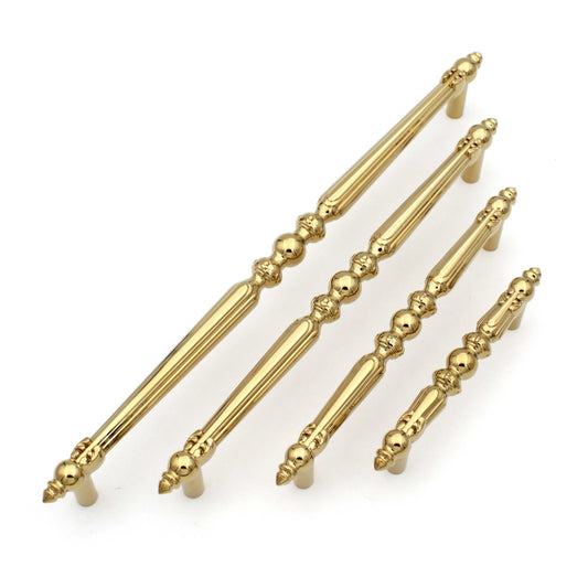 Vintage PVD Gold Handles Pulls Cabinet Drawer Dresser Furniture Knob Handle Pulls - 1 piece