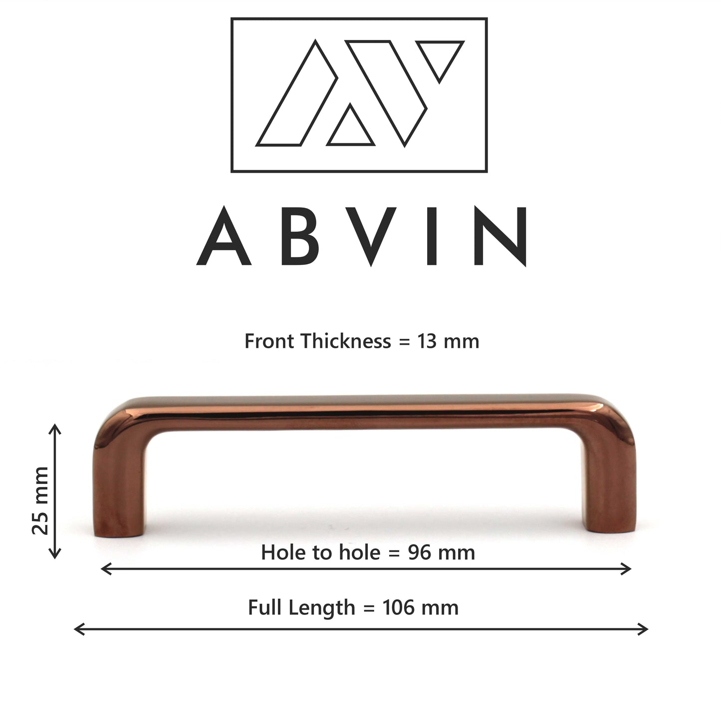 PVD Copper RoseGold Round Cabinet Hardware, Furniture Pulls for Doors, Cabinets, Cupboards & Drawers -1 Piece