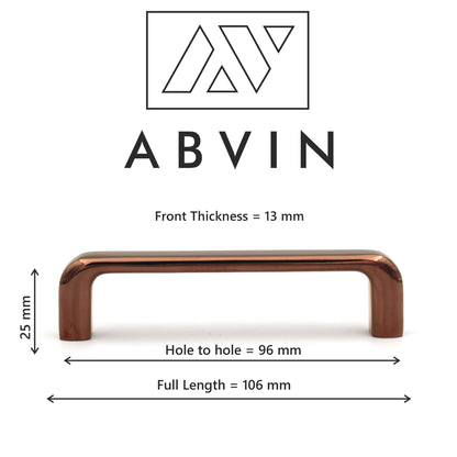 PVD Copper RoseGold Round Cabinet Hardware, Furniture Pulls for Doors, Cabinets, Cupboards & Drawers -1 Piece