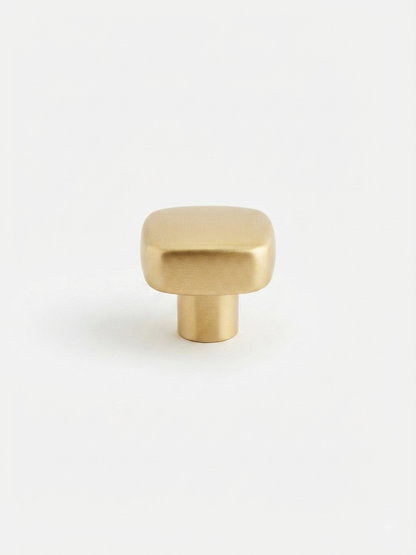 Satin Gold Smooth knobs Unique Cabinet Beautiful Decorative Dresser Drawer Knobs and Pulls - 1 pcs