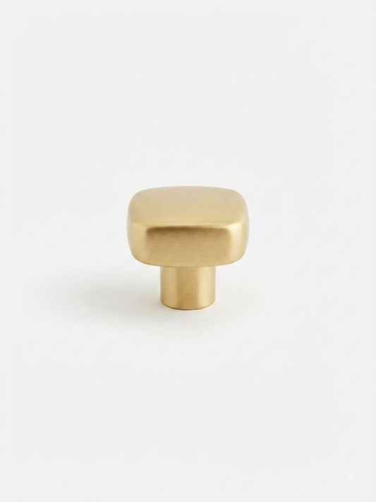 Satin Gold Smooth knobs Unique Cabinet Beautiful Decorative Dresser Drawer Knobs and Pulls - 1 pcs