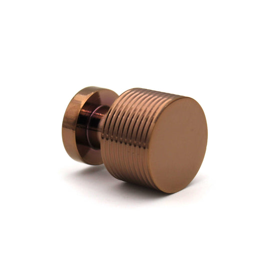 PVD RoseGold Tiny Lining Knobs Unique Cabinet Beautiful Decorative Dresser Drawer Knobs and Pulls - 1 pcs
