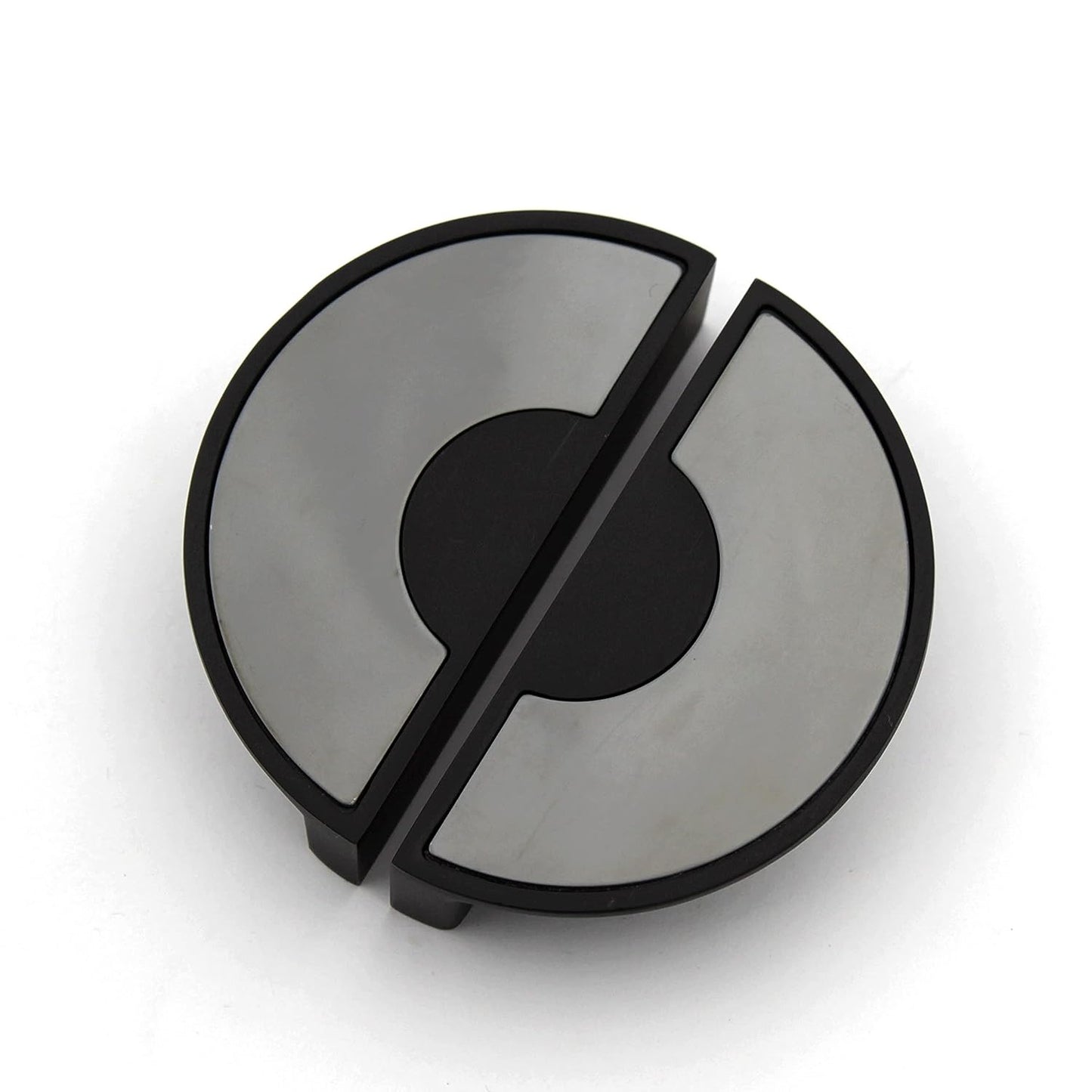 ABVIN 3" Semi Circle Matt Black Unique Cabinet Beautiful Drawer Knobs, Decorative Dresser Drawer Pulls - 1set…