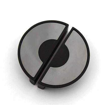 ABVIN 3" Semi Circle Matt Black Unique Cabinet Beautiful Drawer Knobs, Decorative Dresser Drawer Pulls - 1set…