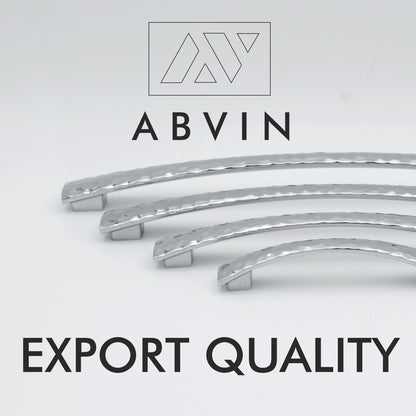 ABVIN PREMIUM Hammered Chrome Nickle Modern Solid Long Pull Bar Handles For Doors Cabinets Cupboards Drawers