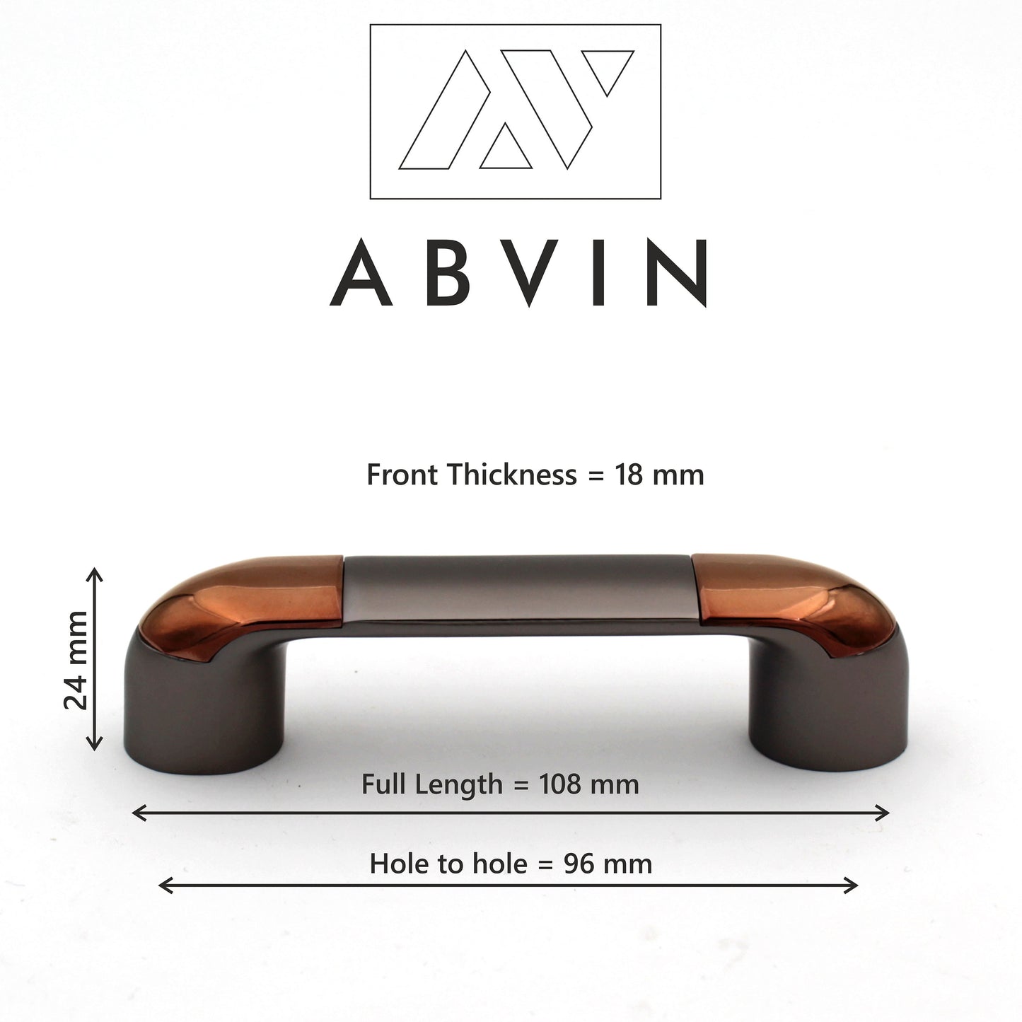 Modern Grey Copper Handles Pulls Cabinet Drawer Dresser Furniture Knob Handle Appliance Pulls - 1 pcs