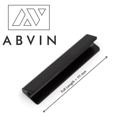 Cabinet Pull Bar Handles Premium Black Matt Modern Solid Long  For Doors Cabinets Cupboards Drawers Profile Type