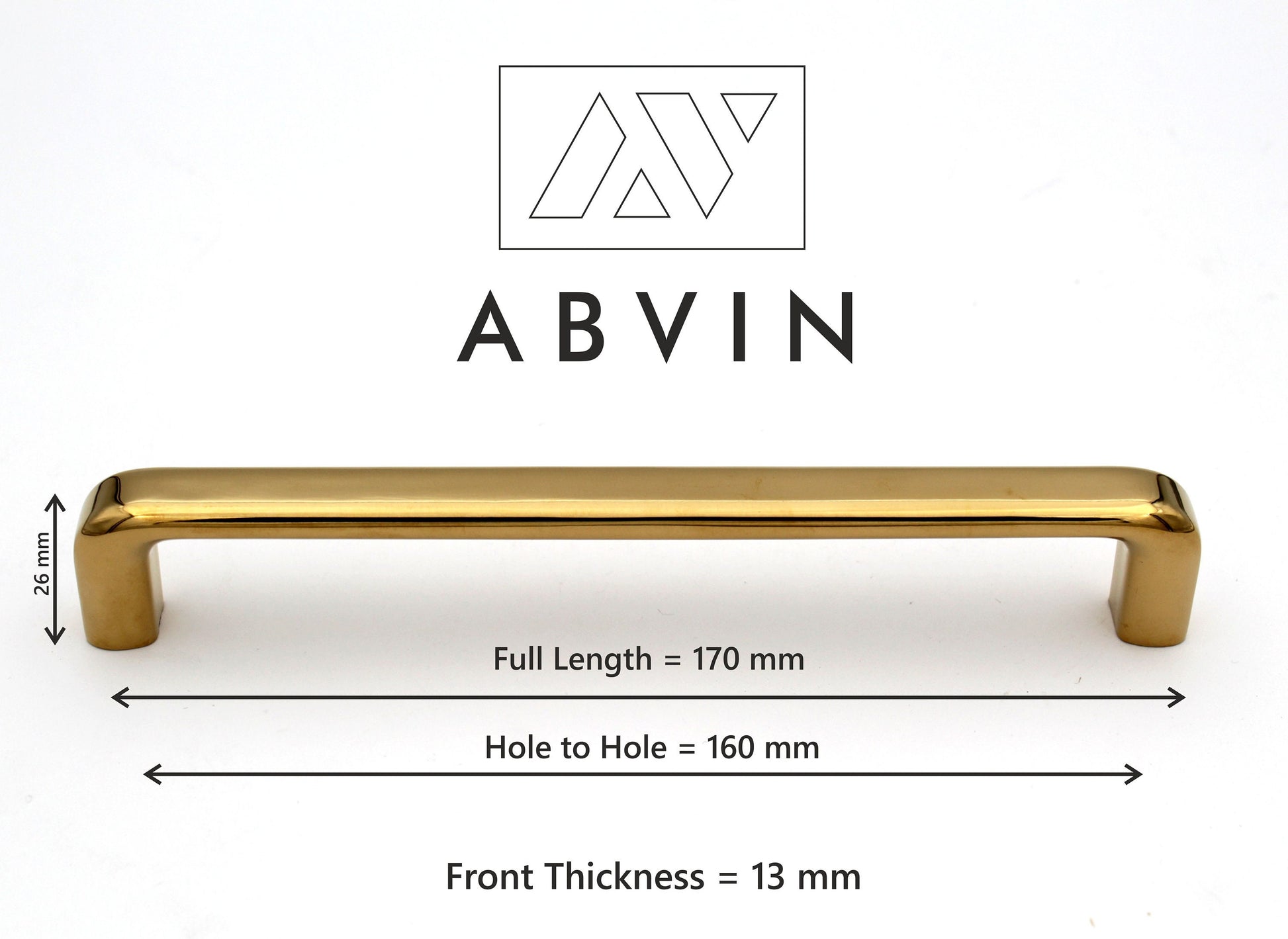 Modern Curved PVD Gold Handles Pulls Cabinet Drawer Dresser Furniture ABVIN Modern Curved PVD Gold Handles Pulls Cabinet Drawer Dresser Furniture ABVIN