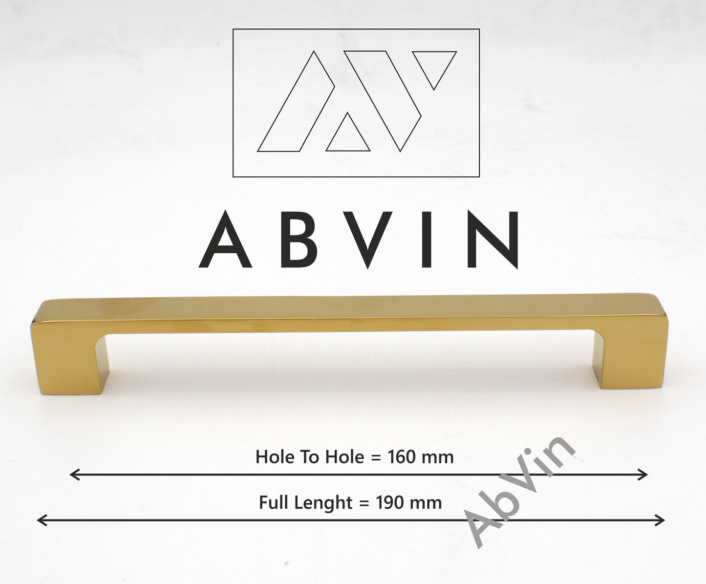 Modern PVD Gold Handles Pulls Cabinet Drawer Dresser Furniture Knob Handle Pulls - 1 pcs