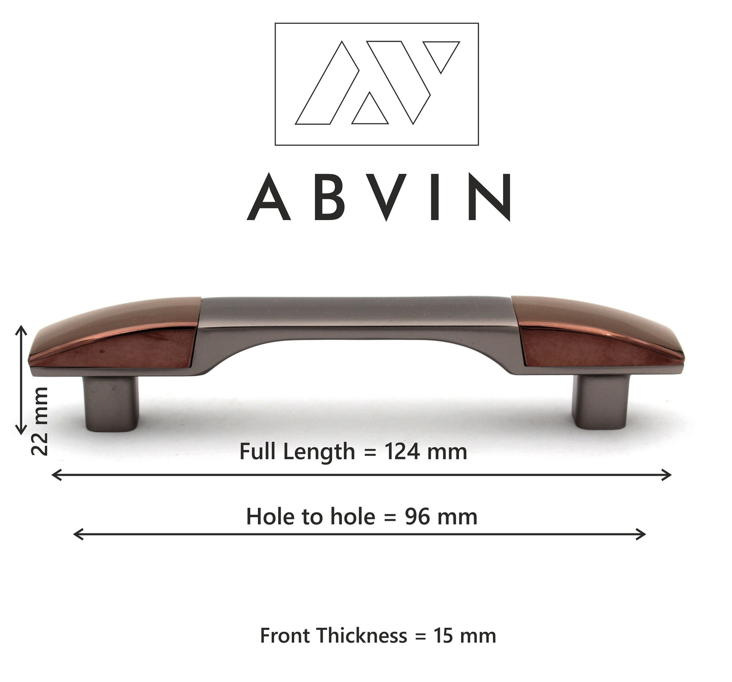 Grey Copper Handles Pulls Cabinet Drawer Dresser Furniture Knob Handle Appliance Pulls - 1 pcs