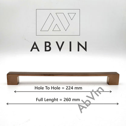 Modern PVD Copper Handles Pulls Cabinet Drawer Dresser Furniture Knob Handle Pulls - 1 pcs