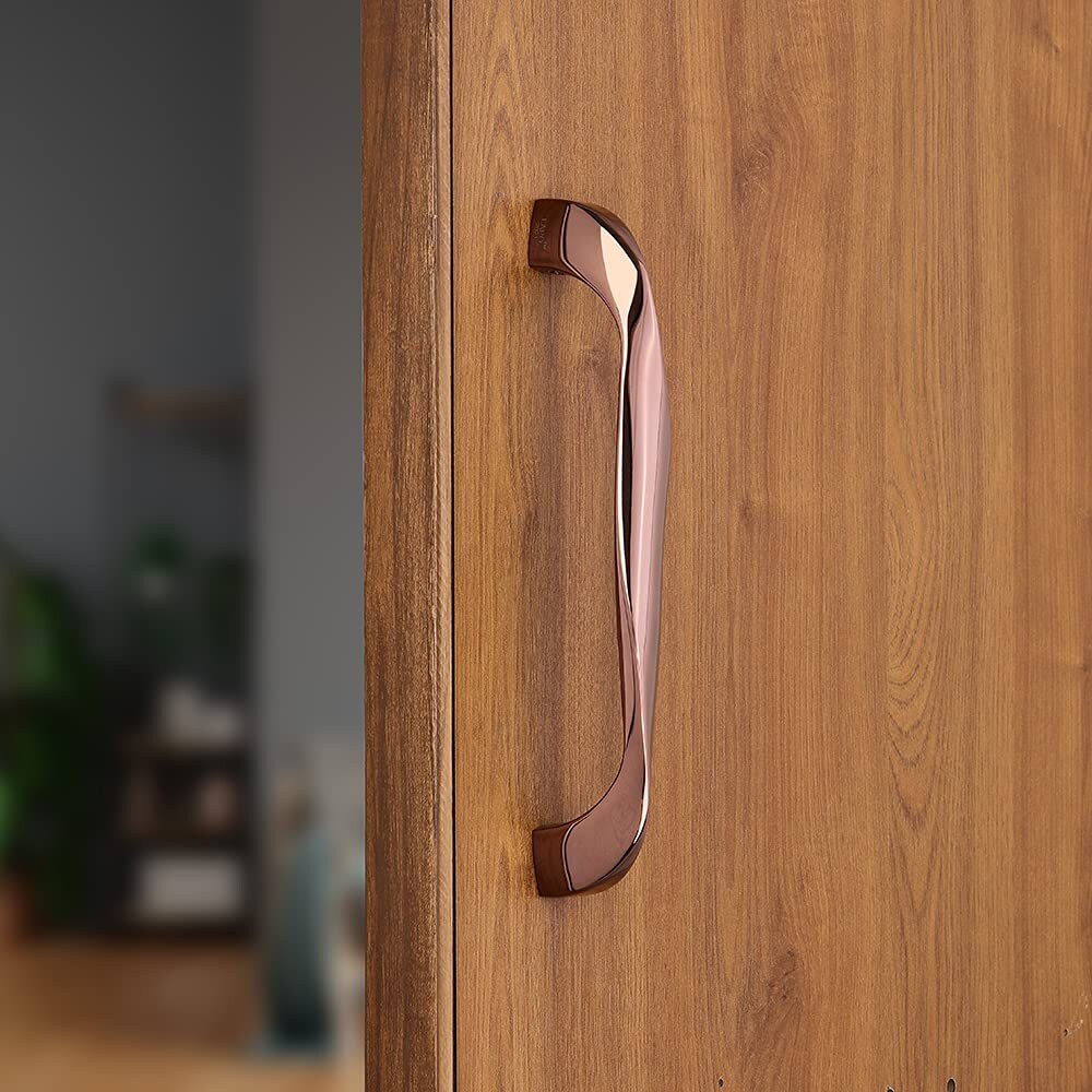 ABVIN Glossy Copper look Modern Solid Long Pull Bar Handles For Doors Cabinets Cupboards Drawers