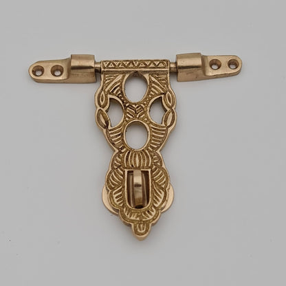 Carving Brass Box Hasp | Trunk latch | Drawer Latch | clasp