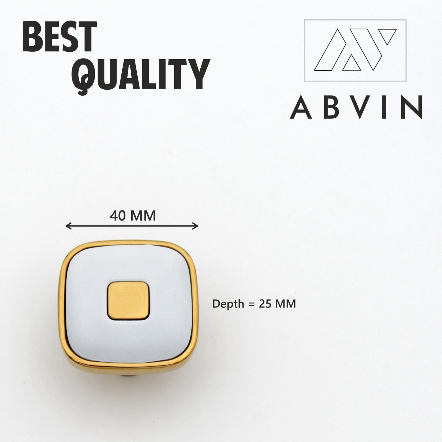 Modern Unique White Gold Handles Pulls Cabinet Drawer Dresser Furniture Knob Handle Pulls - 1 pcs