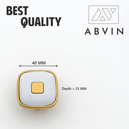 Modern Unique White Gold Handles Pulls Cabinet Drawer Dresser Furniture Knob Handle Pulls - 1 pcs