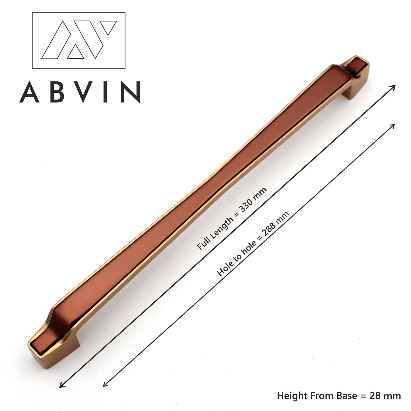 Modern Copper Gold Handles Pulls Cabinet Drawer Dresser Furniture Knob Handle Appliance Pulls - 1 pcs