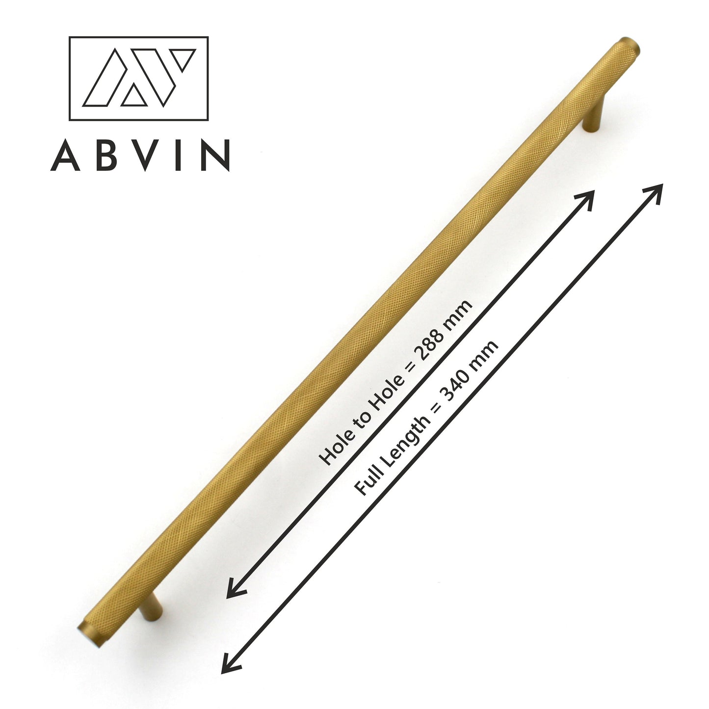 Modern Solid Brass Knurled Cabinet Bar Pull Handles Drawer Dresser Furniture Knob Handle Appliance Pulls Gold Kitchen cupboard - 1 pcs