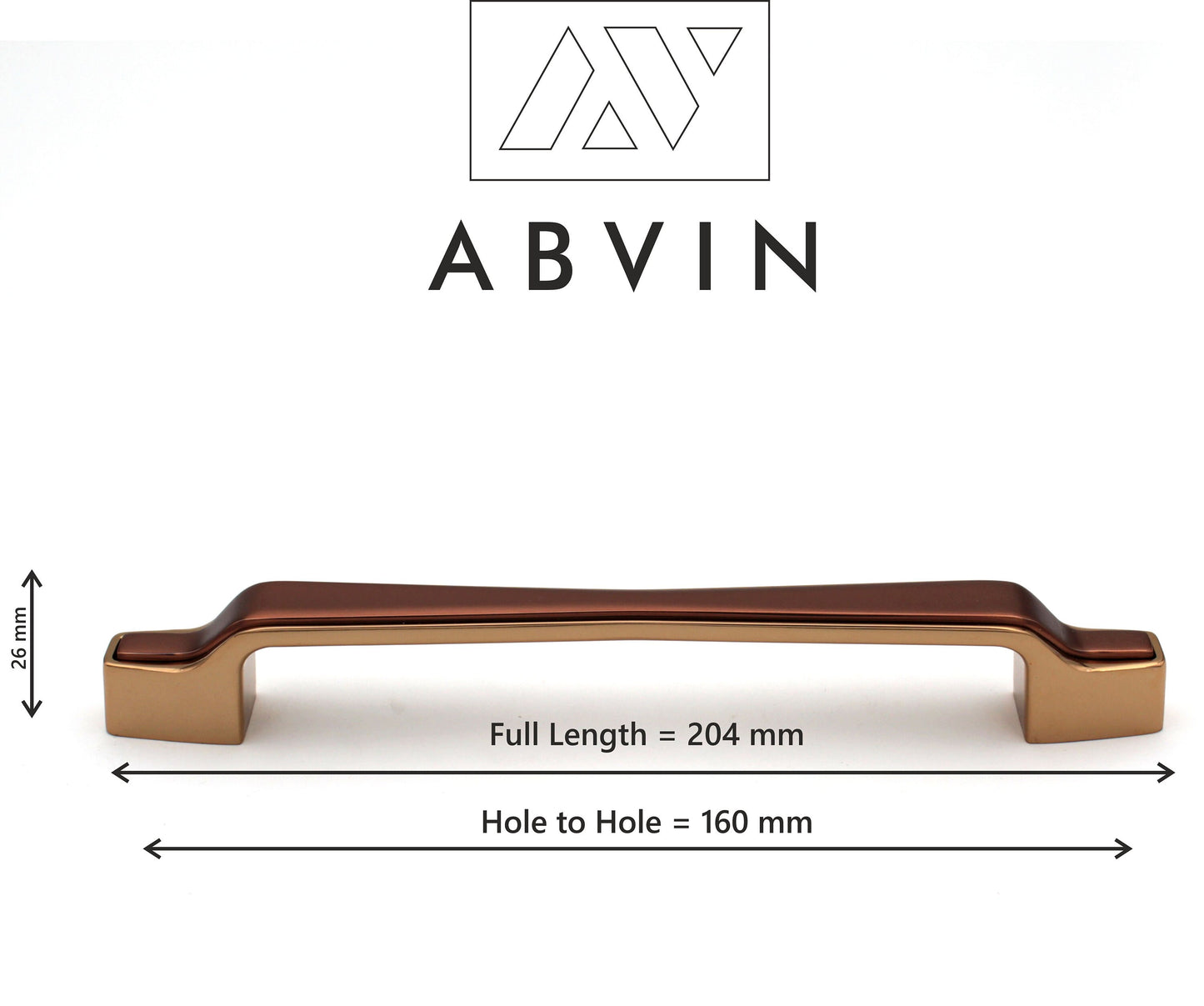 Modern Copper Gold Handles Pulls Cabinet Drawer Dresser Furniture Knob Handle Appliance Pulls - 1 pcs