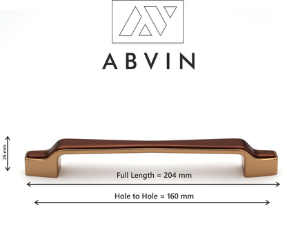 Modern Copper Gold Handles Pulls Cabinet Drawer Dresser Furniture Knob Handle Appliance Pulls - 1 pcs