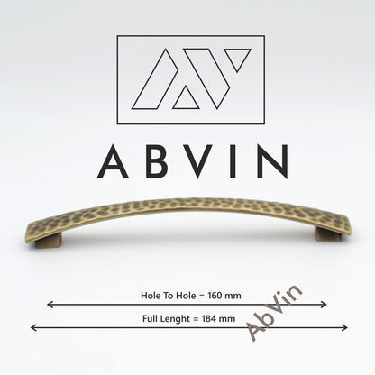 ABVIN PREMIUM Hammered Antique Giraffe skin look Modern Solid Long Pull Bar Handles For Doors Cabinets Cupboards Drawers