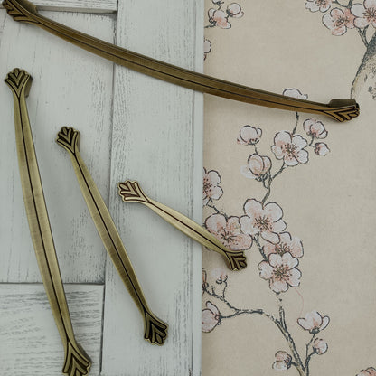 Flowers Handles Pulls Cabinet Drawer Dresser Furniture Knob Handle Pulls - 1 pcs