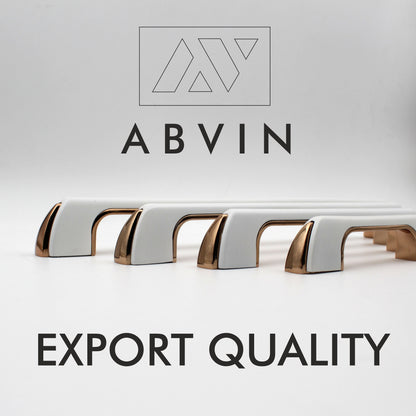 Modern White Gold Handles Pulls Cabinet Drawer Dresser Furniture Knob Handle Pulls - 1 pcs