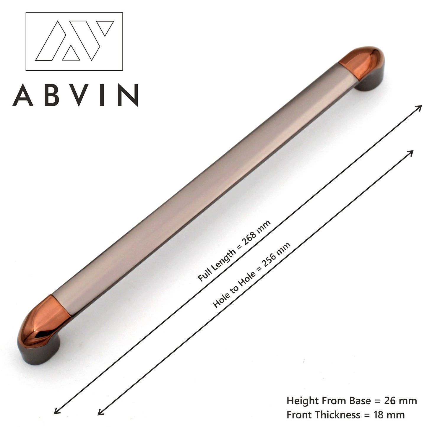 Modern Grey Copper Handles Pulls Cabinet Drawer Dresser Furniture Knob Handle Appliance Pulls - 1 pcs