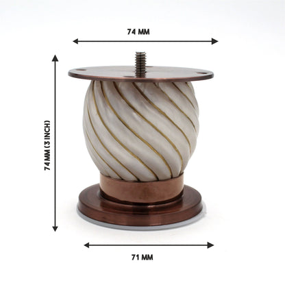 Ceramic Modern Legs, Furniture Legs, IKEA Legs, sofa legs, table legs, cabinet legs, support foot, TV cabinet foot - 1 pcs price