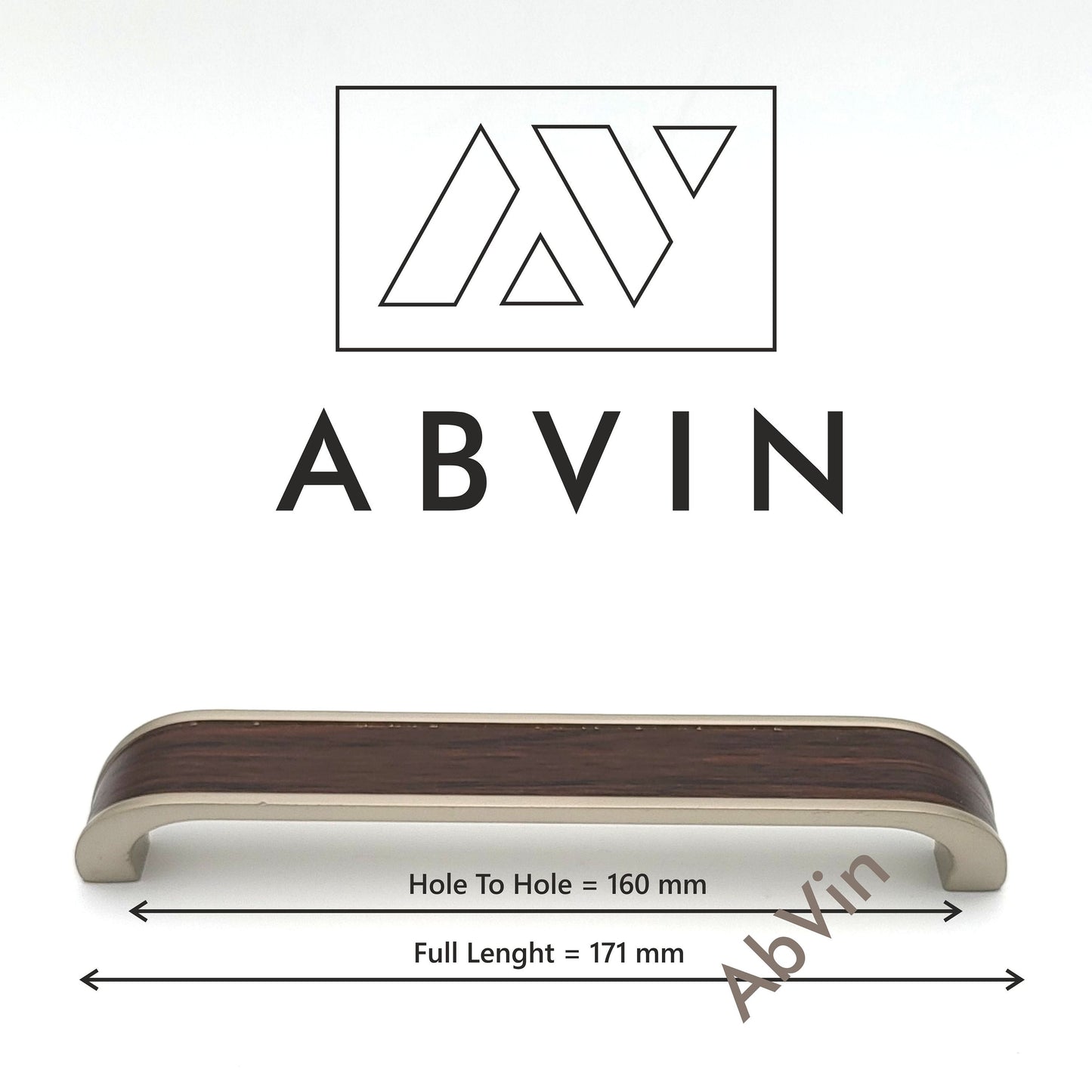 ABVIN PREMIUM Wooden Matt Design look Modern Solid Long Pull Bar Handles For Doors Cabinets Cupboards Drawers
