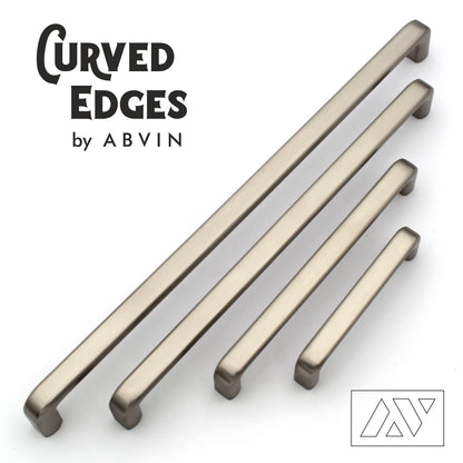 ABVIN PREMIUM Curve Matt Modern Solid Long Pull Bar Handles For Doors Cabinets Cupboards Drawers