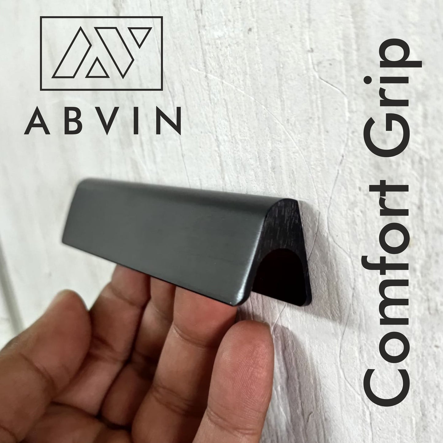 Cabinet Pull Bar Handles Premium Black Matt Modern Solid Long  For Doors Cabinets Cupboards Drawers Profile Type